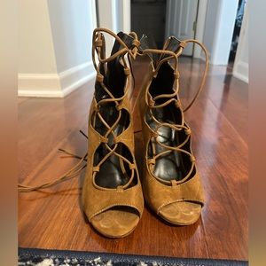 Aldo Suede Lace up Heels